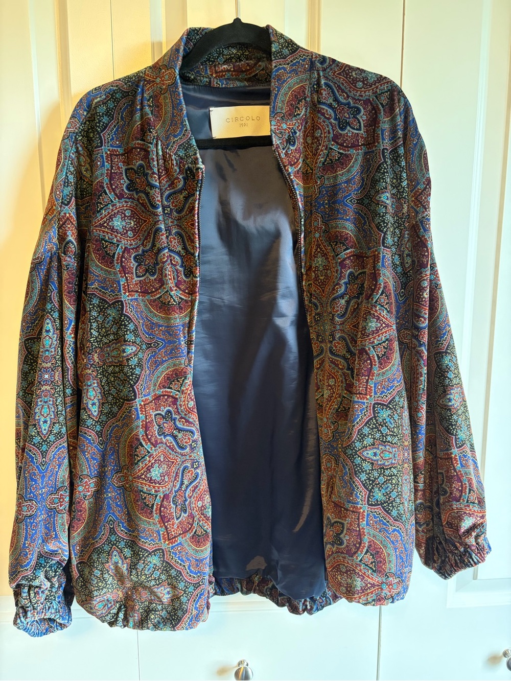 Circolo 1901 Multicolor Paisley Bomber Jacket